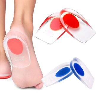 Almofadas de silicone para o calcanhar para alívio da dor causada por esporões ósseos