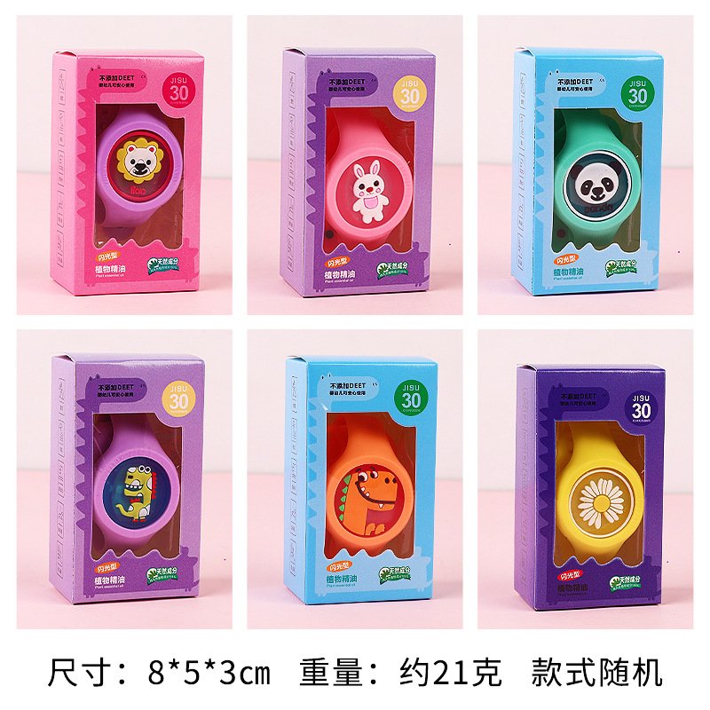 Luminous Children's Mosquito Repellent Bracelet Outdoor Mosquito Flashing Watch Cartoon
