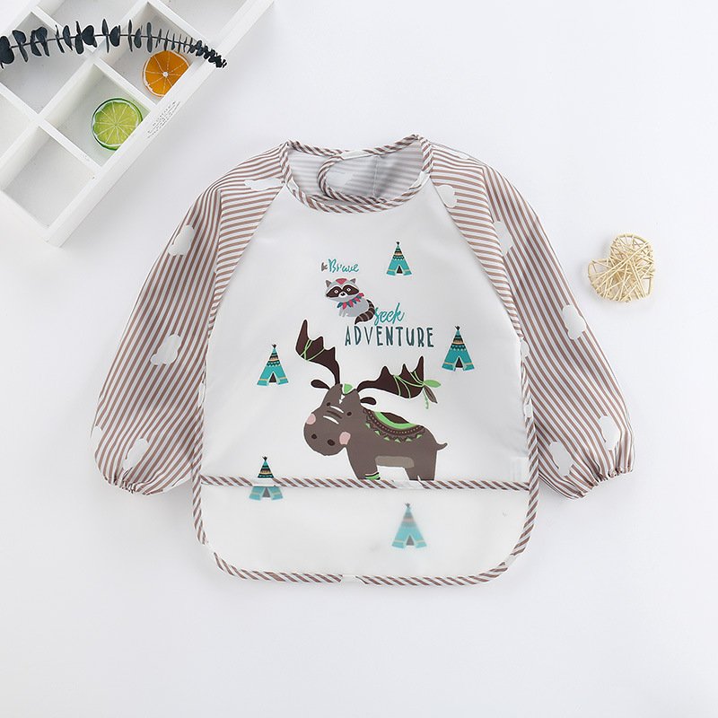 Cloud Rice Clothes Children's No Wash Rice Clothes Infant Painting Clothes - Image 2