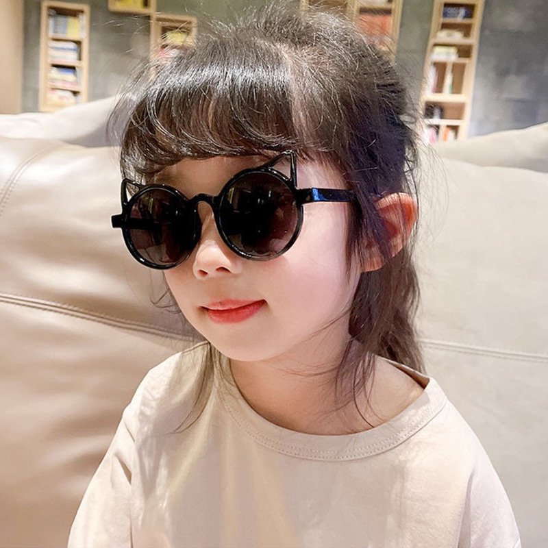 Children's sunglasses, European and American cute cat eyeglass frames