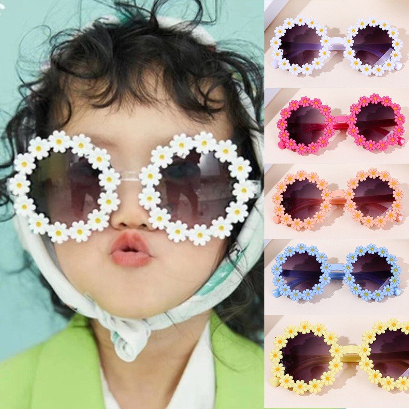 Daisy shaped children's sunglasses, cute baby trendy sunglasses