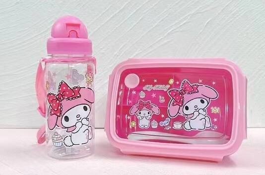 Cartoon lunch box with water cup can be heated in microwave oven for primary school students with special compartment lunch box - Image 3