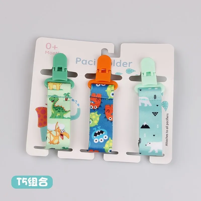 Three sets of thickened baby pacifier chains, gum toy pacifier straps - Image 2