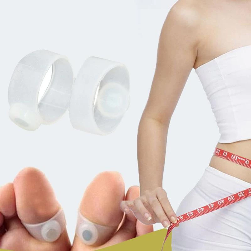 Fashion Silicone Magnetic Lose Weight Toe Ring Keep Fit Slimming Orthotic Gel Toe Ring - Image 3