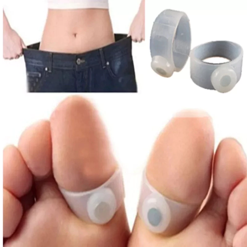 Fashion Silicone Magnetic Lose Weight Toe Ring Keep Fit Slimming Orthotic Gel Toe Ring - Image 2