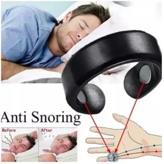 Anel anti-ronco com acupressão e terapia magnética chinesa para dormir melhor