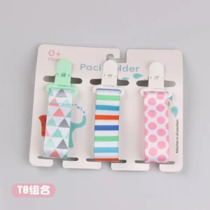 Three sets of thickened baby pacifier chains, gum toy pacifier straps