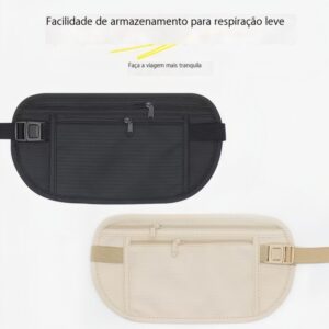 Bolsa de cintura esportiva Bolsa de cintura para corrida ao ar livre Bolsa de cintura multifuncional ultrafina e invisível para celular Bolsa de identificação